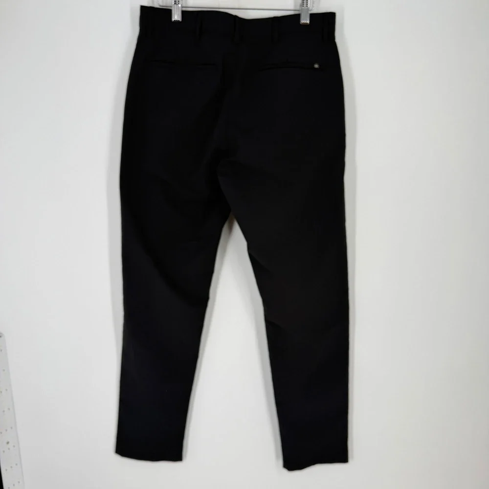 Banana Republic Mens‎ Black Chino Pants Size 32x32 Straight Fit Polyester